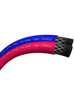 Zwillingsschlauch - Soudage - Innen-Ø 6/6 bis 10/10 mm - Außen-Ø 13 bis 17 mm - Länge 20 bis 40 m - blau/rot - Preis per Rolle Neuheit