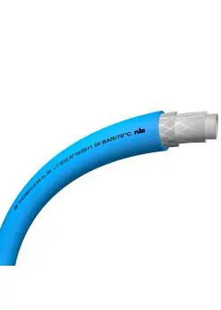 Markenware Reinigungs- und Lebensmittelschlauch Thermoclean® AL 20 - Innen-Ø 12 bis 19 mm - Außen-Ø 20 bis 28 mm - Länge 25 bis 100 m - Farbe blau - Preis per Rolle