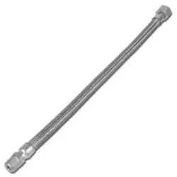 Echt Edelstahlwellschlauch - DN12 - Innen-Ø 12,1 mm - Außen-Ø 18,1 mm - Länge 500 bis 900 mm - Preis per Stück