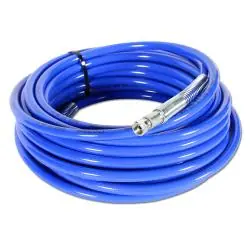 Highlight HD-Farbspritzschlauch - blau - Anschlüsse 3/8″ Stahl chrom. - Innen-Ø 9,6 mm - Außen-Ø 17,1 mm - 300 bar - Preis per Stück