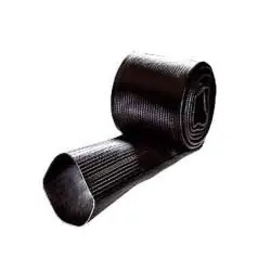 Hochleistungs-Flachschlauch - schwarz - Innen-Ø 51 bis 154 mm - Wandstärke 2,4 bis 3 mm - Preis per Meter und Rolle Sonderangebot