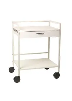 Instrumententisch - weiß - 640 x 475 x 850 mm Billig