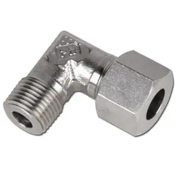 Winkel-Einschraubverschraubung - Baureihe S - Edelstahl 1.4571 - Rohr-Ø 6 bis 16 mm - kon. AG - PN 400 bis 630 Versand Am Gleichen Tag