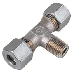 T-Einschraubverschraubung - Baureihe L - Stahl verzinkt - Rohr-Ø 6 bis 42 mm - AG NPT 1/4" bis NPT 1 1/2" - PN 160 bis 315 Sonderangebot