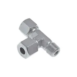 Markenware L-Einschraubverschraubung - Baureihe LL - Stahl verzinkt - Rohr-Ø 4 bis 8 mm - kon. Außengewinde R 1/8" - PN 100