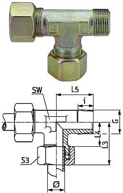 Top-Angebot L-Einschraubverschraubung - Baureihe LL - Stahl verzinkt - Rohr-Ø außen 8 mm - kon. AG NPT 1/8" - PN 100