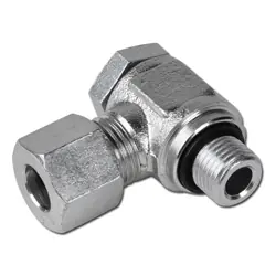 Schwenkverschraubung - Baureihe L - Stahl verzinkt - Weichdichtung - Rohr-Ø 6 bis 42 mm - zyl. AG - PN 160 bis 315 Top-Preis
