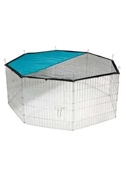 Sofort Bestellen Freilaufgehege - 8-eckig - Metall verzinkt - Ø 143 cm - Gitterabstand 2,8 cm