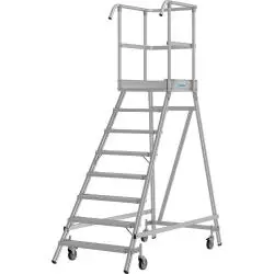 Günstig Krause - PodestLeiter fahrbar - einseitig begehbar - Aluminium - 2 bis 8 Stufen - Preis per Stück
