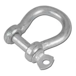 Schäkel - für Ketten und Drahtseile - geschweift - verzinkt - 8 bis 13 mm - VE 25 und 50 Stück - Preis per VE Preisreduziert