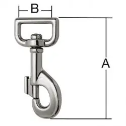 Karabiner-Haken - für Gurte - vernickelt - 80 x 26 mm - VE 5 Stück - Preis per VE Jetzt Kaufen