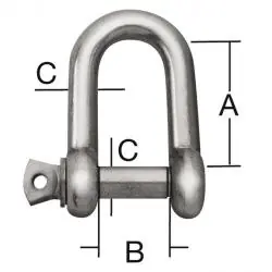 Nur Für Kurze Zeit Schäkel - Stahl oder Edelstahl (V2A) - SB-verpackt oder im Handwerkerpack - Preis per VE