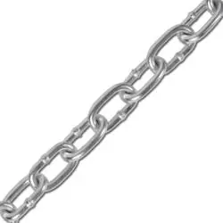 Schweißkette - gerade Form - Type A 80 - Rundstahl 8 mm - Tragkraft 320 kg - Preis per Meter Schnäppchen