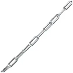 Neu Im Sortiment Rundstahlkette - gerade Form C - Rollenware - galvanisch verzinkt - Preis per Rolle
