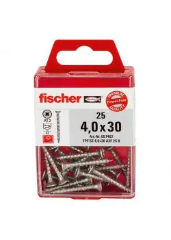 Preis Gesenkt Spanplattenschraube in Box - FPF-SZ A2F - Gewinde Ø 3,5 - 4,0 - Kreuzschlitz PZ - Vollgewinde