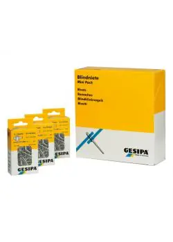 Blindniete GESIPA® - Mini-Pack - Flachrundkopf - Stahl/ Stahl Top-Preis