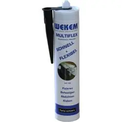 Kleb- und Dichtstoff - zum Abdichten und Schützen - 290 ml - "WK 120-300 MULTIFLEX-BLACK" Bestpreis
