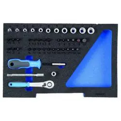 Must-Have Steckschlüssel-Satz - Antrieb 1/4" - in 1/2 L-BOXX Modul - CV-Stahl