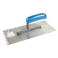 Gezahnte Glättekelle - 10 x 10 - Breite 130 mm - Länge 280 mm - Stahl gehärtet Bestseller
