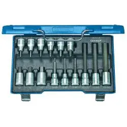 Wochenendangebot Schraubendreher-Satz - Antrieb 1/2" - 15-teilig - Innen-6-kant - 5 bis 17 mm