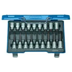 Schraubendreher-Satz - Antrieb 1/2″ - 18-teilig - Innen-TORX®-Schrauben - T20 bis T60 Sichere Zahlung
