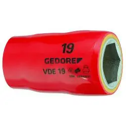 Neue Ware VDE-Steckschlüsseleinsatz - isoliert bis 1000 V - 1/2″ Antrieb - SW 19 mm